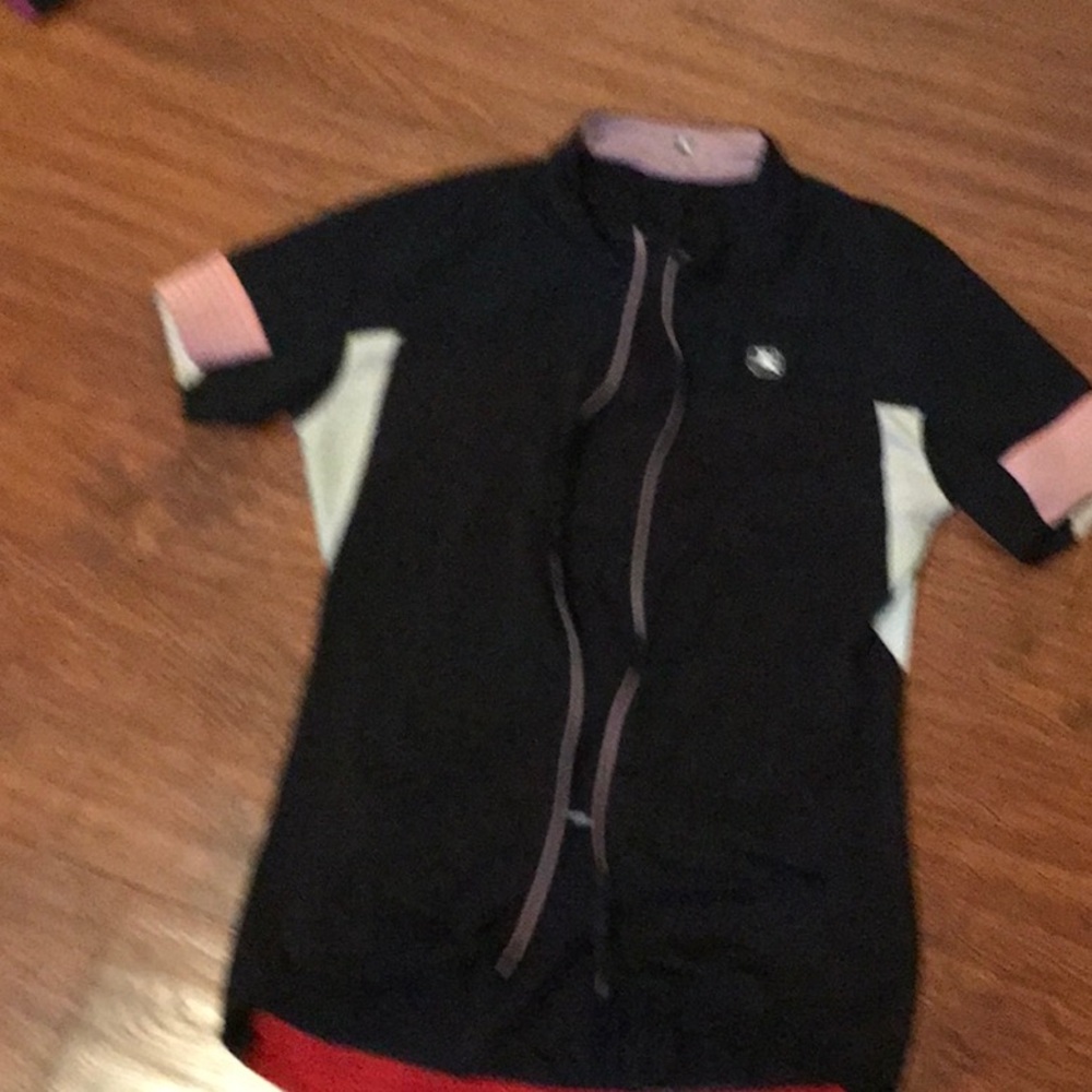 Black and Pink Cycling Jersey